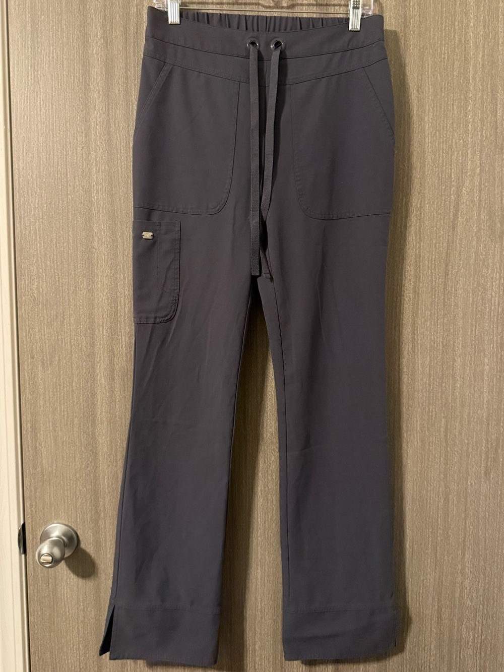 Barco Uniforms Straight-Leg Drawstring Scrub Pants in Charcoal